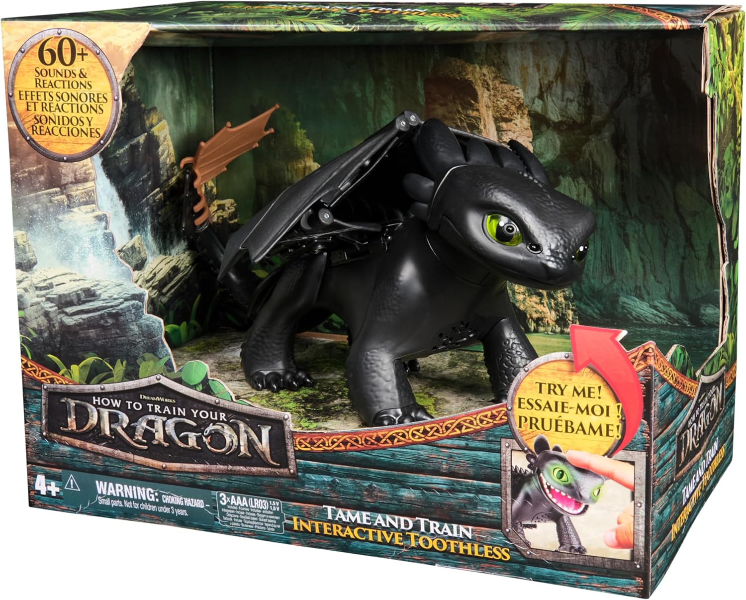 DreamWorks Dragons Tame & Train Interactive Toothless Toy — view 8