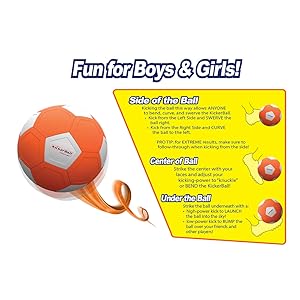 Kickerball Glow-in-the-Dark Curve Soccer Ball for Kids & Teens — view 8