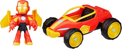 Marvel Iron Man & His Fantastic Friends Thor Racing Car Action Figure Set — view 9