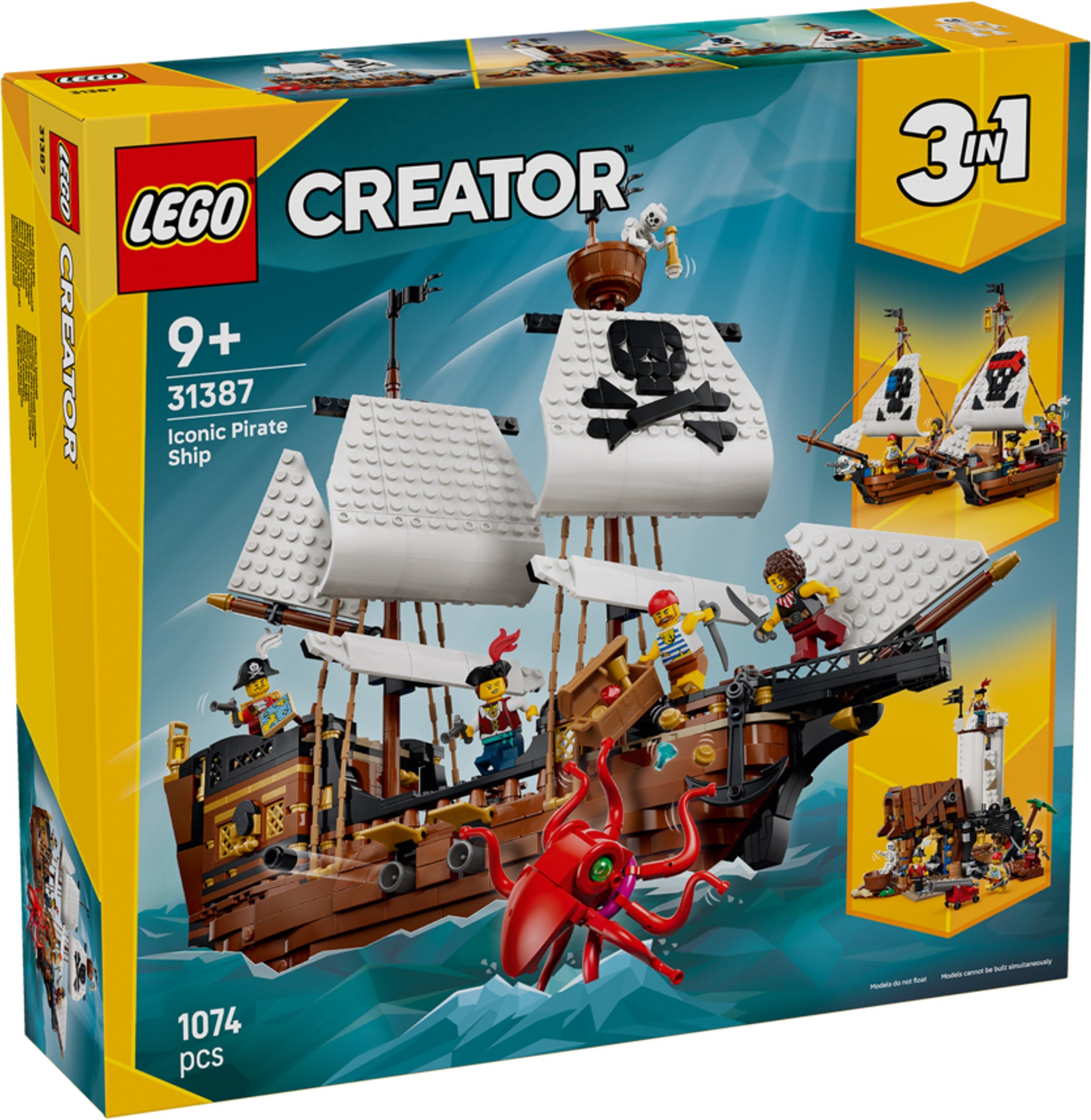 LEGO Creator 31387 Mythical Pirate Ship 3-in-1 Building Set — view 9