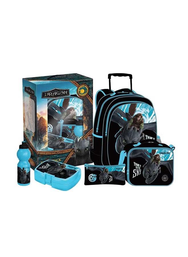 How To Train Your Dragon 5 In 1 Trolley Bag 16-Inch FKVPT16-422 - Colorland Toys