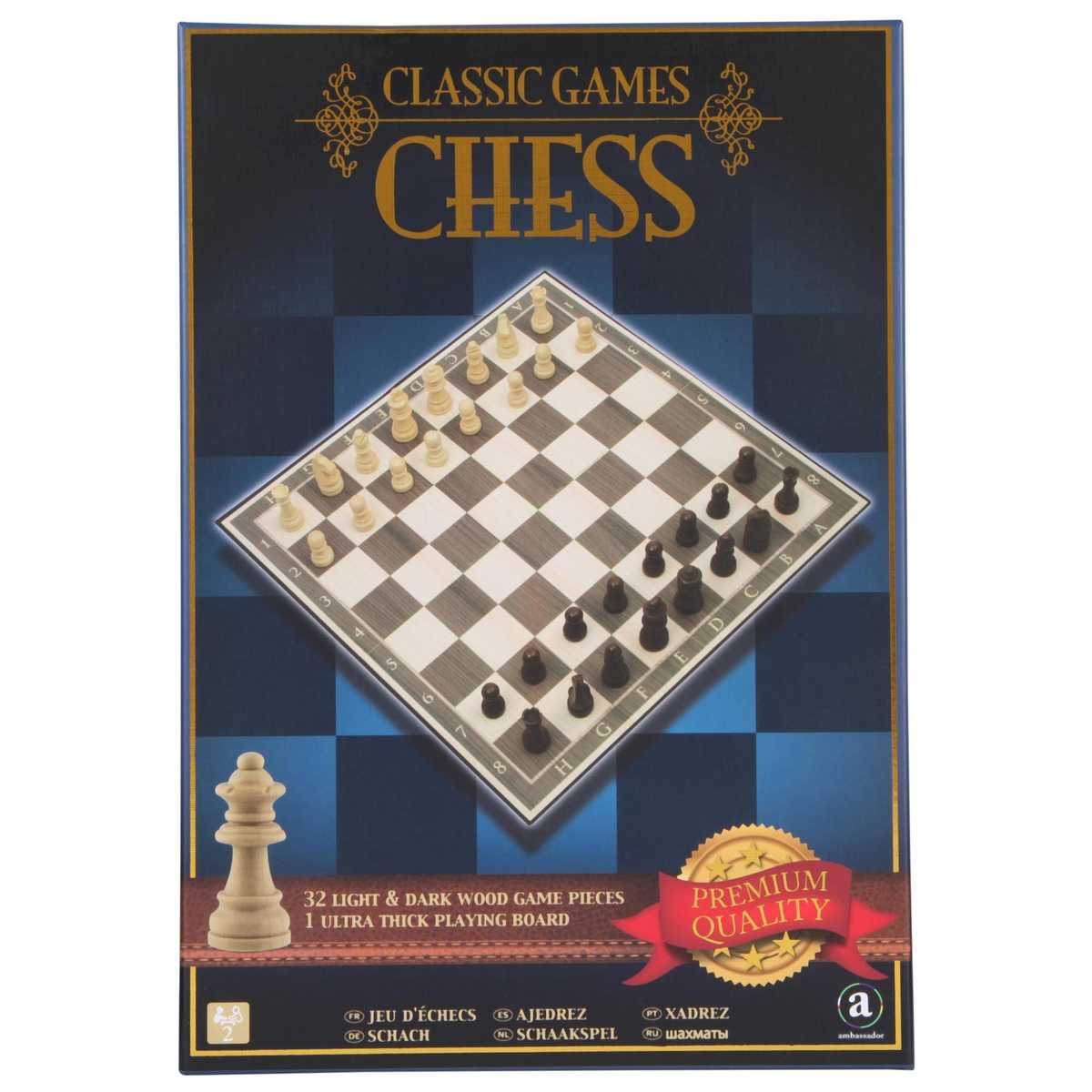 Classic Games Collection Wood Chess ST001 - Colorland Toys