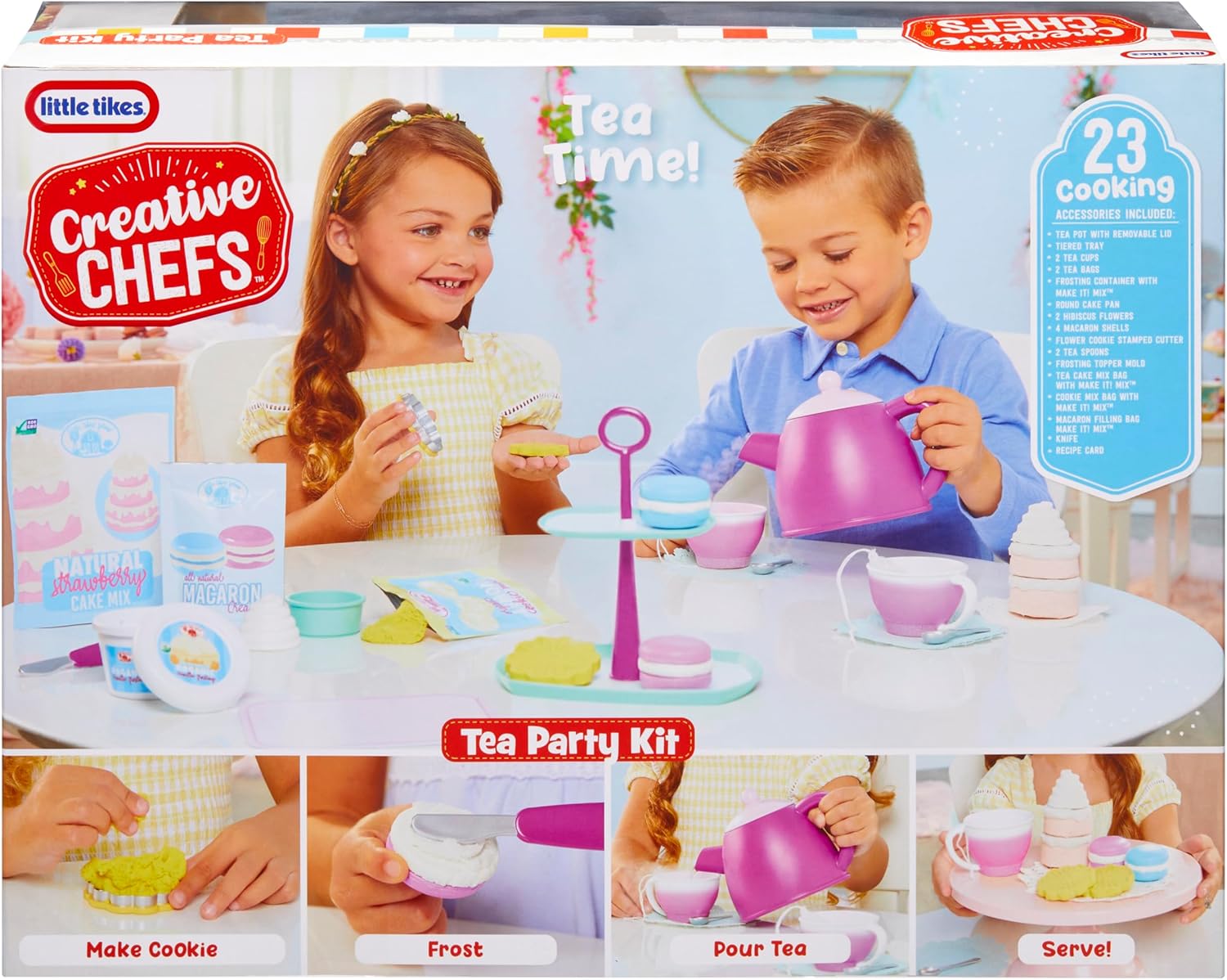 Little Tikes Creative Chefs Tea Party Kit – 30 Utensils, Role Play Set — view 10