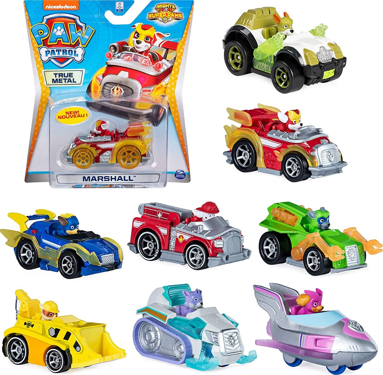 Paw Patrol Super Paws True Metal Vehicle Assorted 6053257 - Colorland Toys