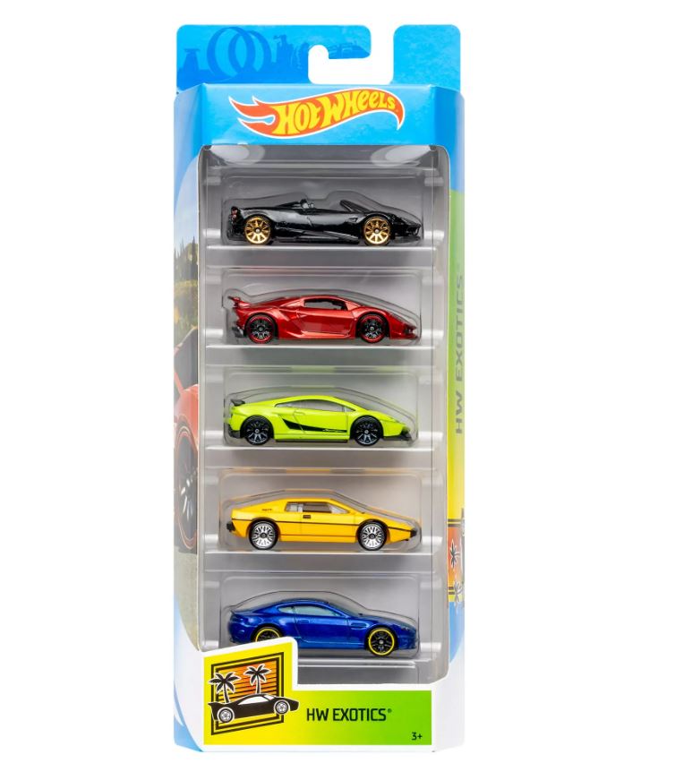 Hot Wheels 5-Car Collector Die Cast Gift Pack Assorted - Colorland Toys