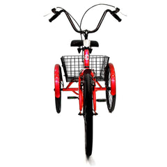 Knolly 20 Inch Three Wheel with Basket Red - Colorland Toys