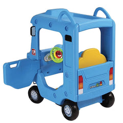 Yaya Ride On Push Car Roof School Bus Blue Z-01 - Colorland Toys