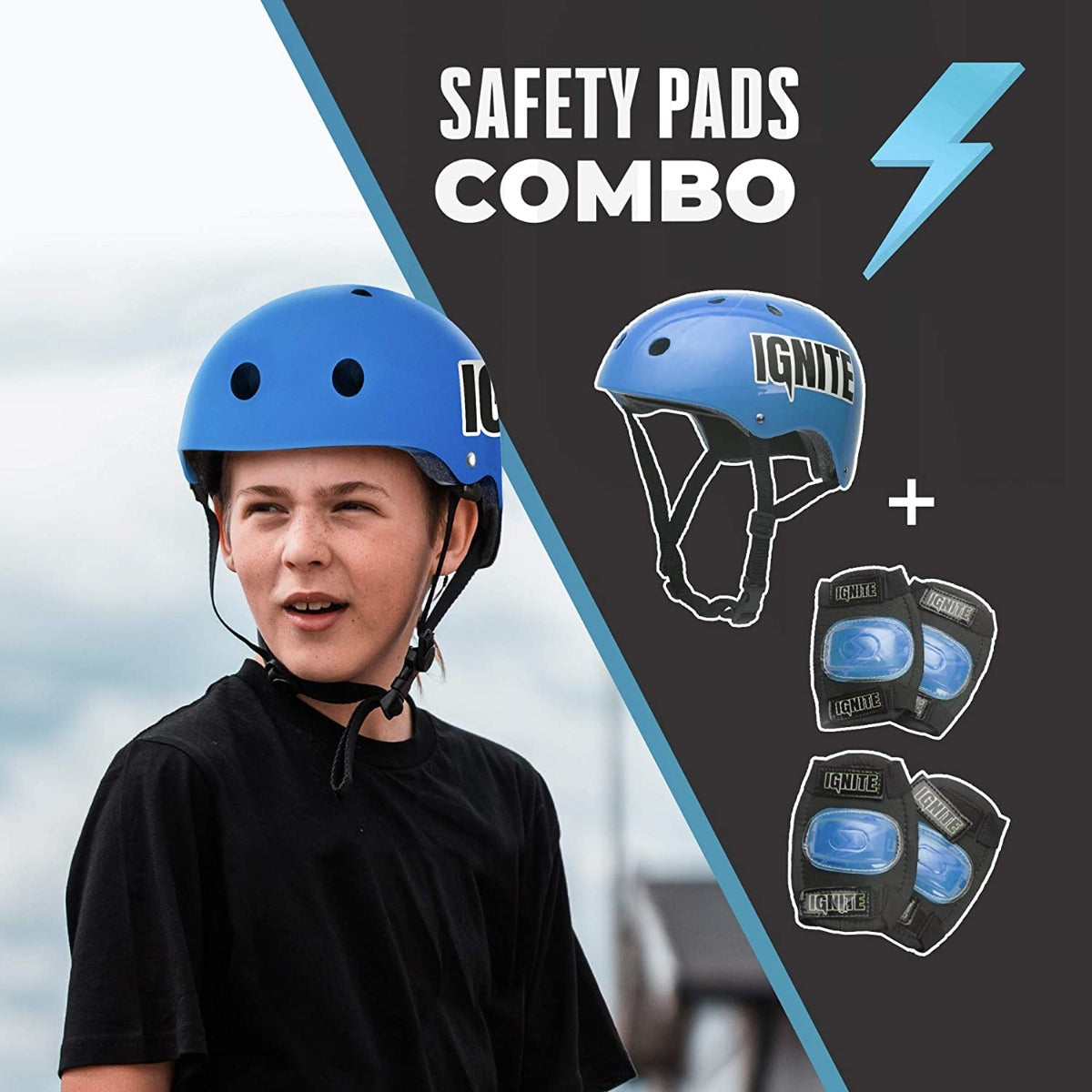 Ignite Tyro Skateboard Combo Pack Blue IGN-COM-TYR-BLU - Colorland Toys