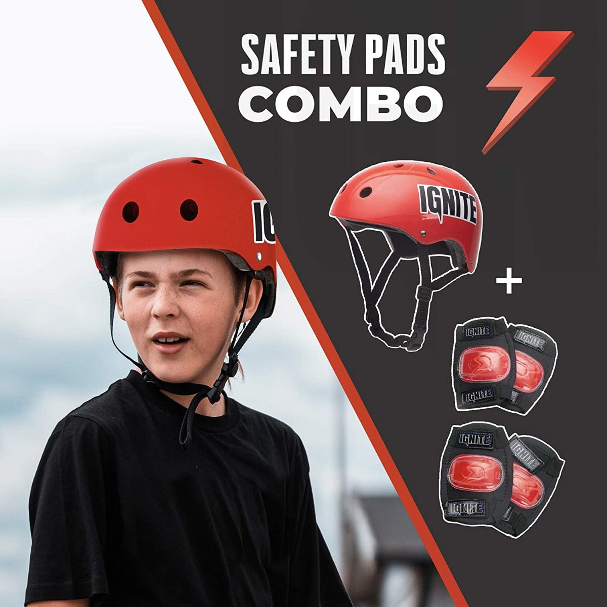 Ignite Tyro Skateboard Combo Pack Red IGN-COM-TYR-RED - Colorland Toys