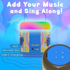 Jellie OK Wireless Karaoke Speaker (Blue)