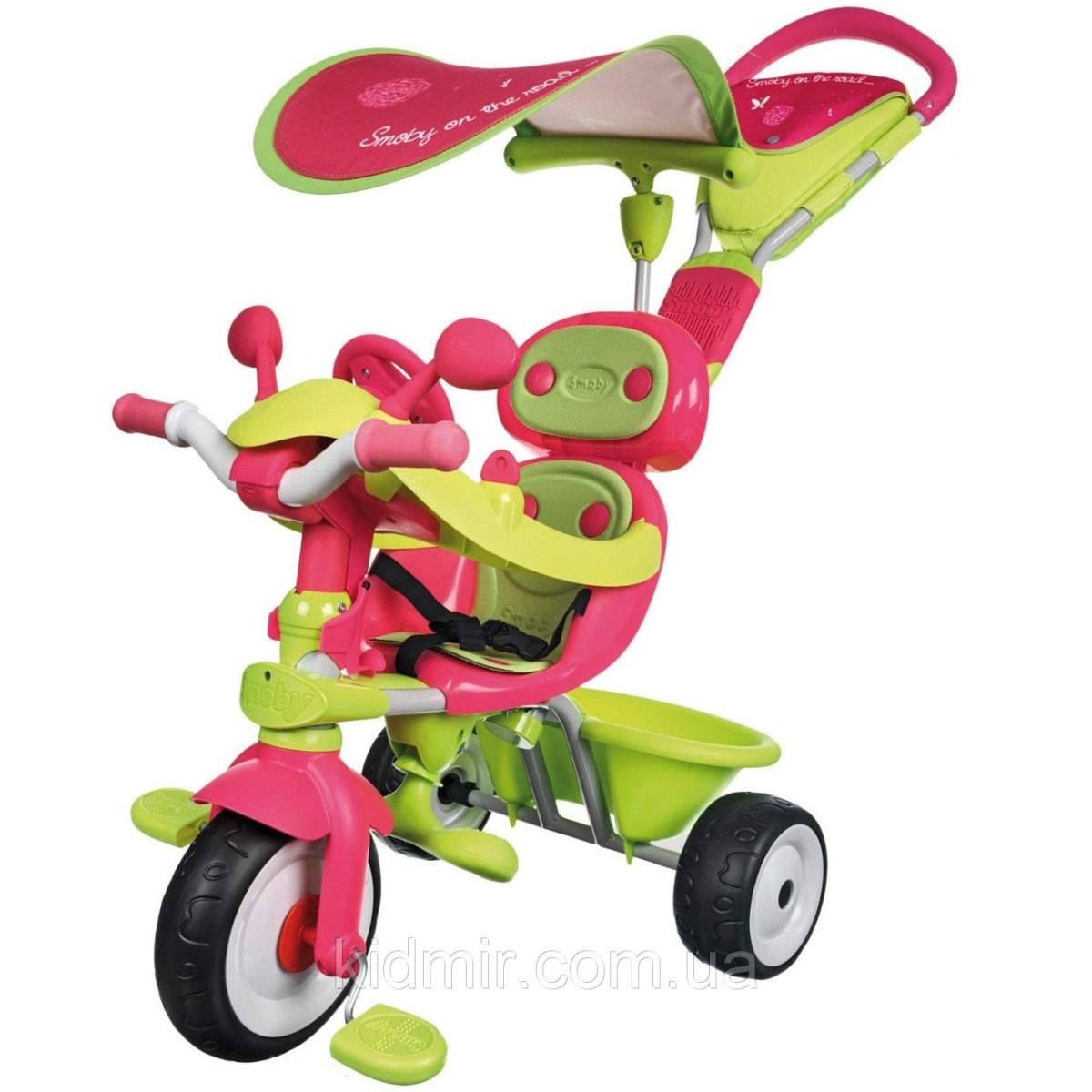 Smoby Baby Driver Confort Bicycle Metal Green Pink 434118 - Colorland Toys