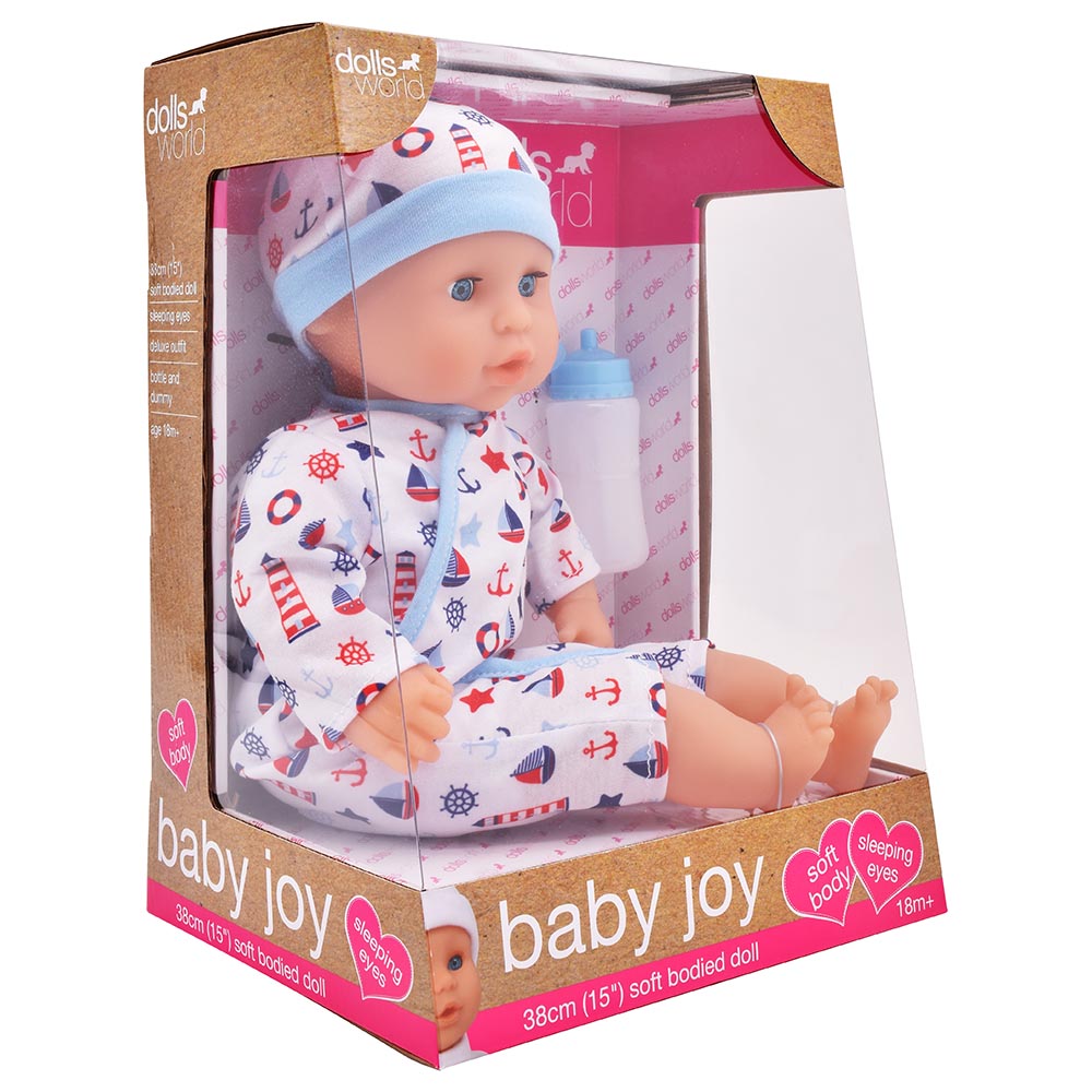 Dolls World Baby Joy Blue Boy 38cm 8445G - Colorland Toys