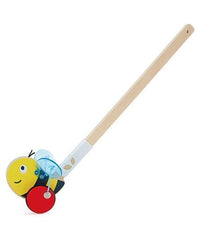 Hape Wooden Bumblebee Push and Pull Toy 1pc - Colorland Toys