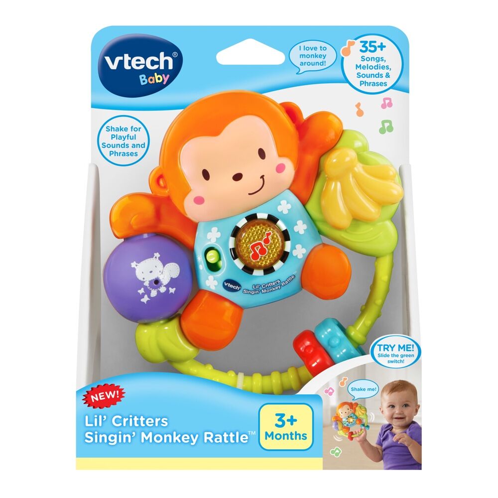 VTech Little Friendlies Swing & Shake Monkey Rattle 80-508300 - Colorland Toys