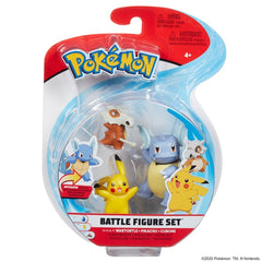 Pokemon Cubone Pikachu and Wartortle Battle Figure 3 Pack PKW0046 - Colorland Toys