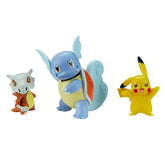 Pokemon Cubone Pikachu and Wartortle Battle Figure 3 Pack PKW0046 - Colorland Toys