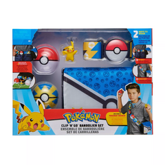 Pokemon Clip N Go Pikachu Bandolier Set BLUE PKW0106 - Colorland Toys
