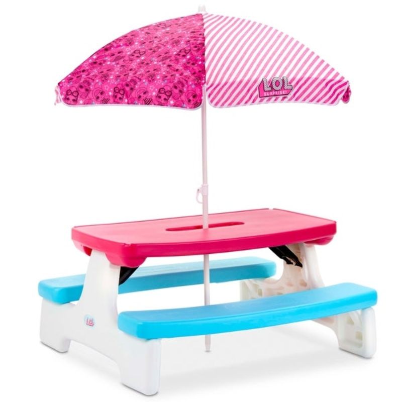 LOL Surprise Picnic Table with Umbrella 651656M - Colorland Toys