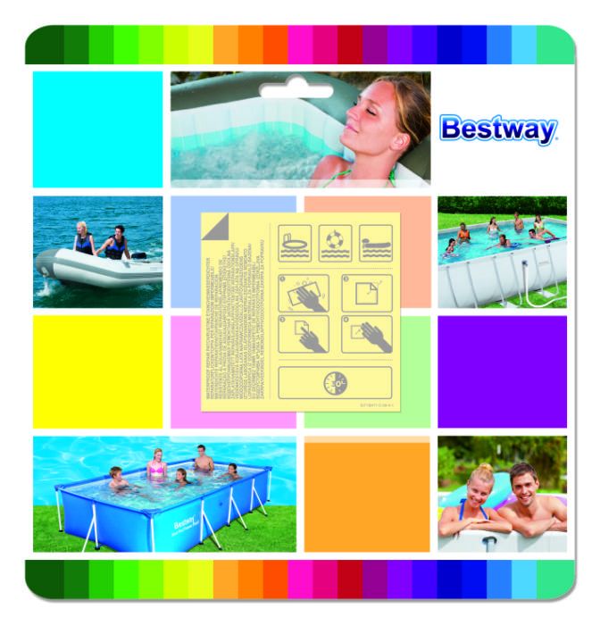 Bestway Underwater Adhesive Inflatable Repair Patch 62091 - Colorland Toys