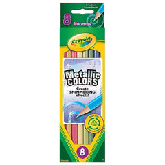Crayola 8 Metallic Colored Pencils 68-3708 - Colorland Toys