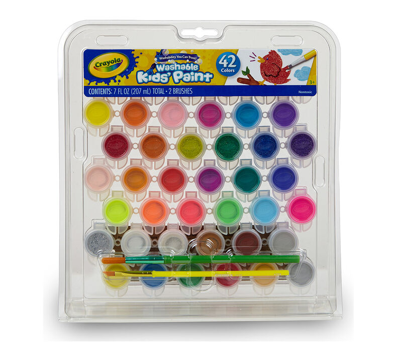 Crayola Washable Kids Paint - Paint Pot Set of 42 CY04-0157 - Colorland Toys