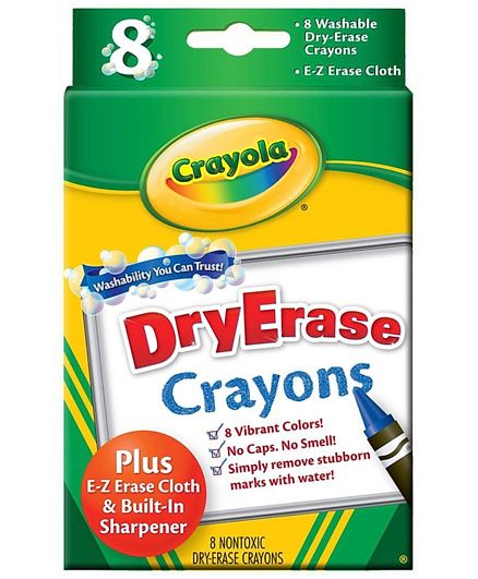 Crayola Dry Erase Crayons Box of 8 CY98-5200 - Colorland Toys