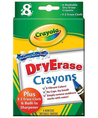 Crayola Dry Erase Crayons Box of 8 CY98-5200 - Colorland Toys