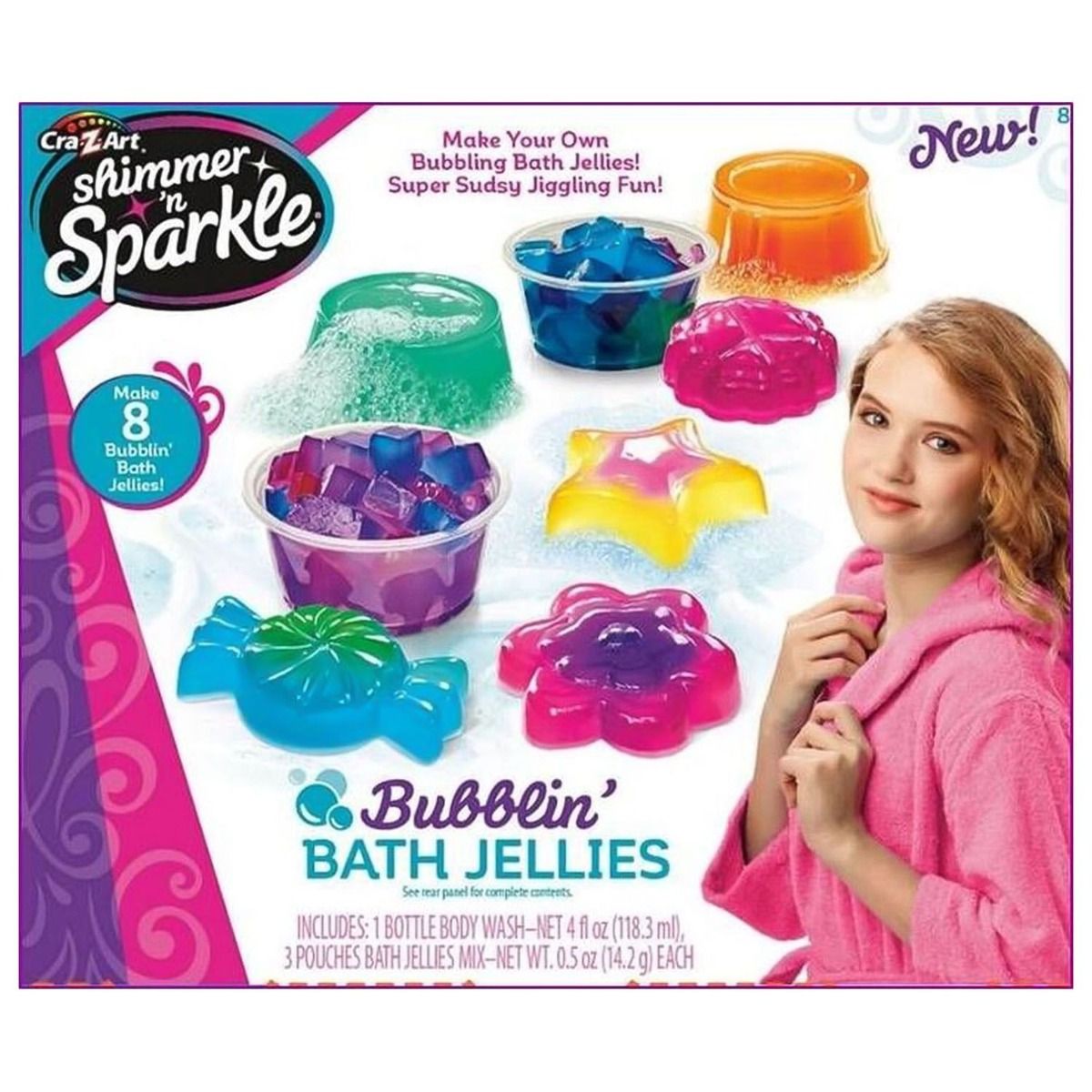 Shimmer N Sparkle Scented Bubblin Bath Jellies 17683 - Colorland Toys