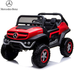 Dorsa Mercedes Benz Ride On Car -Unimog Jeep - Red - Colorland Toys