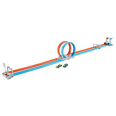 Hot Wheels Double Loop Dash Drag Racing Playset GFH85 - Colorland Toys