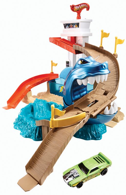 Hot Wheels City Colour Shifters Sharkport Showdown Playset BGK04 - Colorland Toys