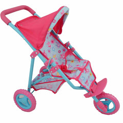 Dolls World 3-Wheel Folding Stroller 8190 - Colorland Toys