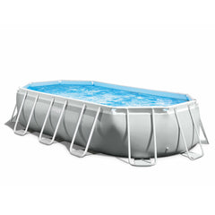 Intex Tube-Shaped Oval Above Ground Pool 503x274x122cm 26796 - Colorland Toys