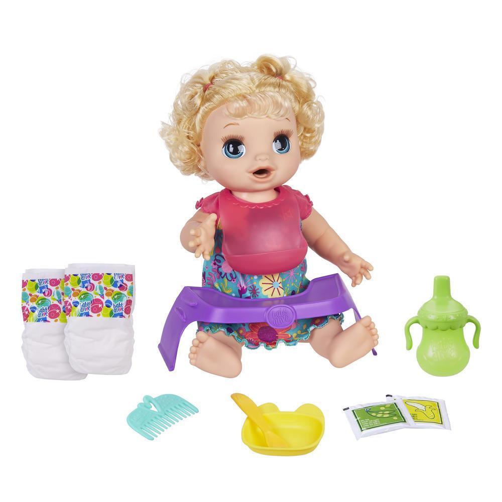 Baby Alive Happy Hungry Baby Blonde Curly Hair E4894 - Colorland Toys
