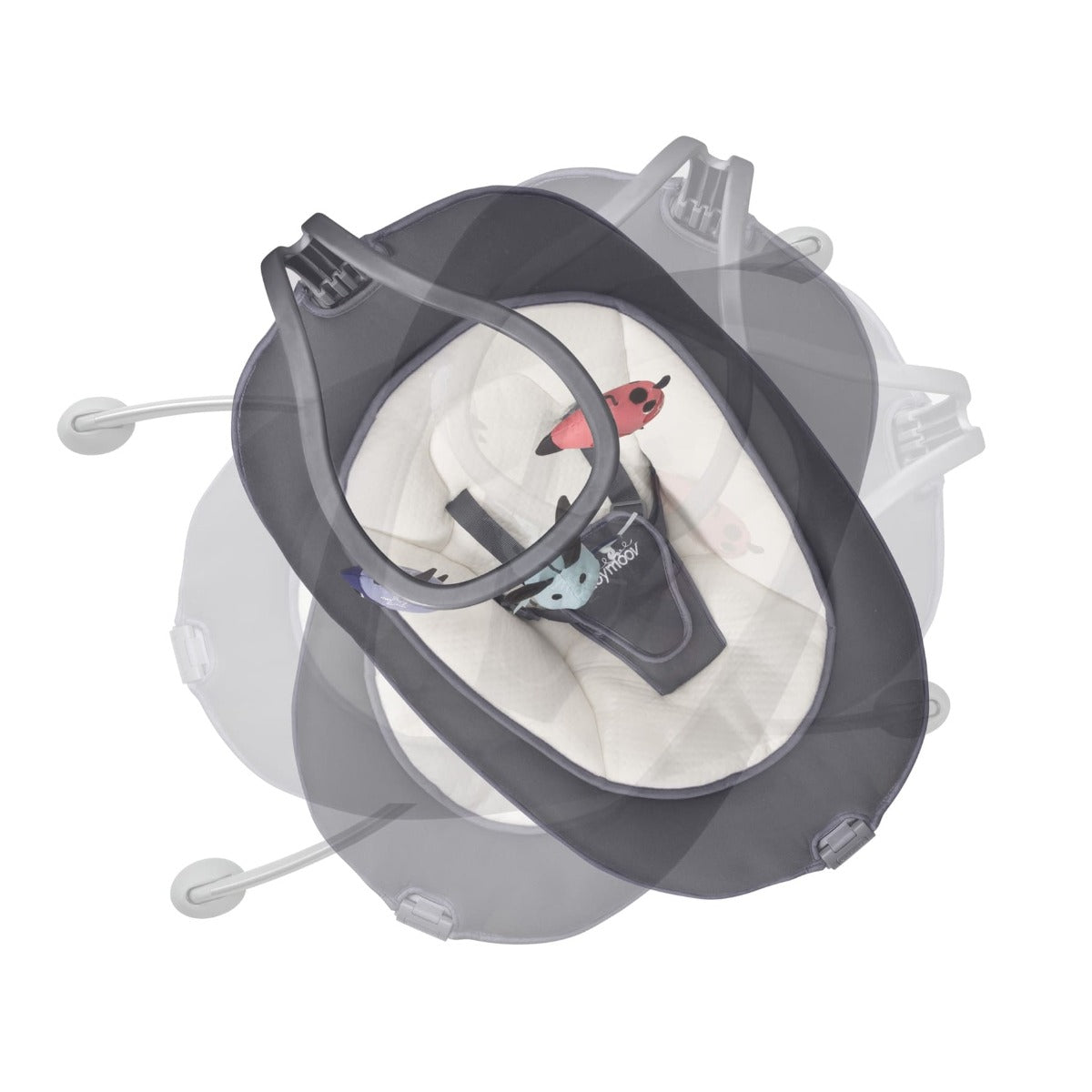 Babymoov Swoon Up Zinc Baby Bouncer Height Adjustable A012423 - Colorland Toys