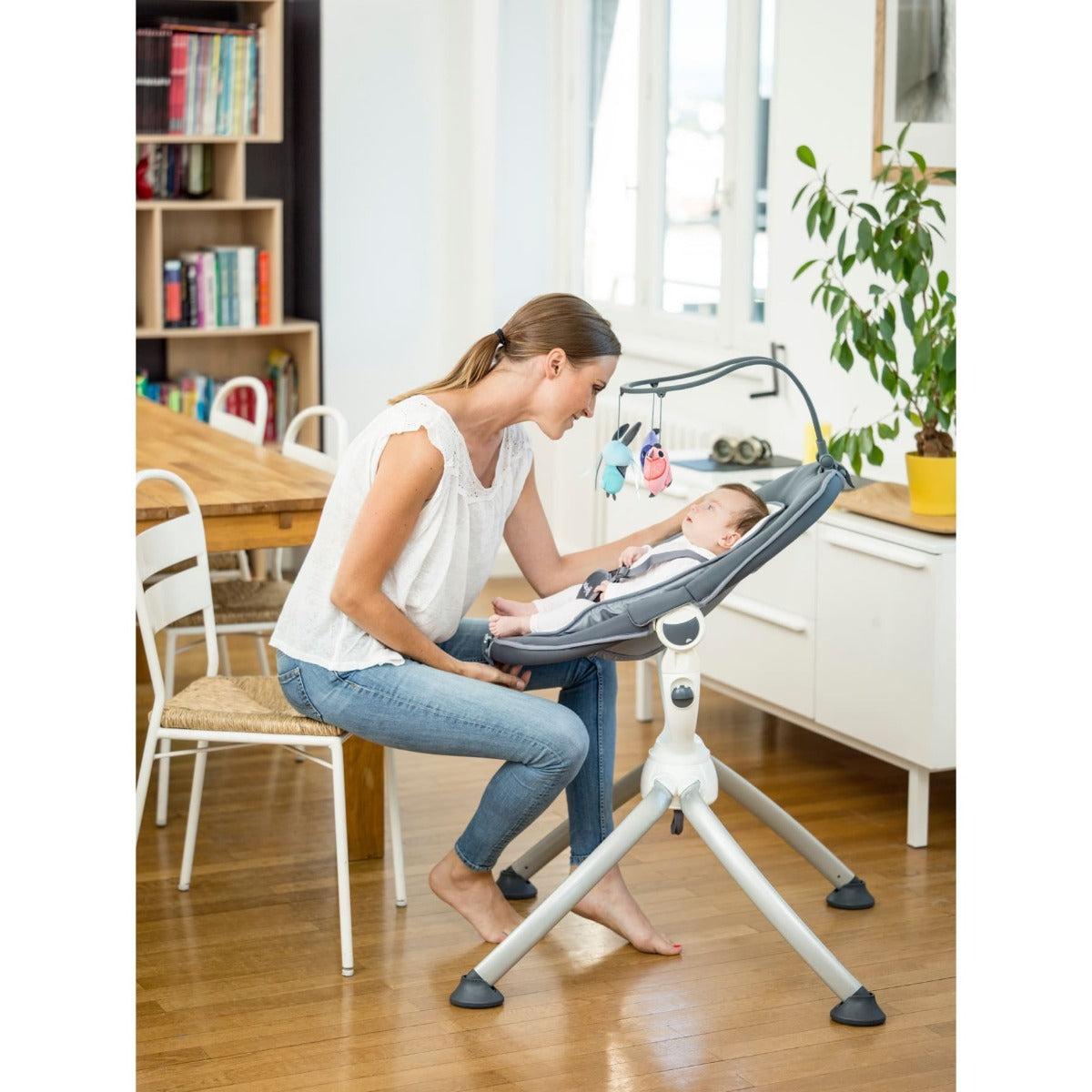 Babymoov Swoon Up Zinc Baby Bouncer Height Adjustable A012423 - Colorland Toys