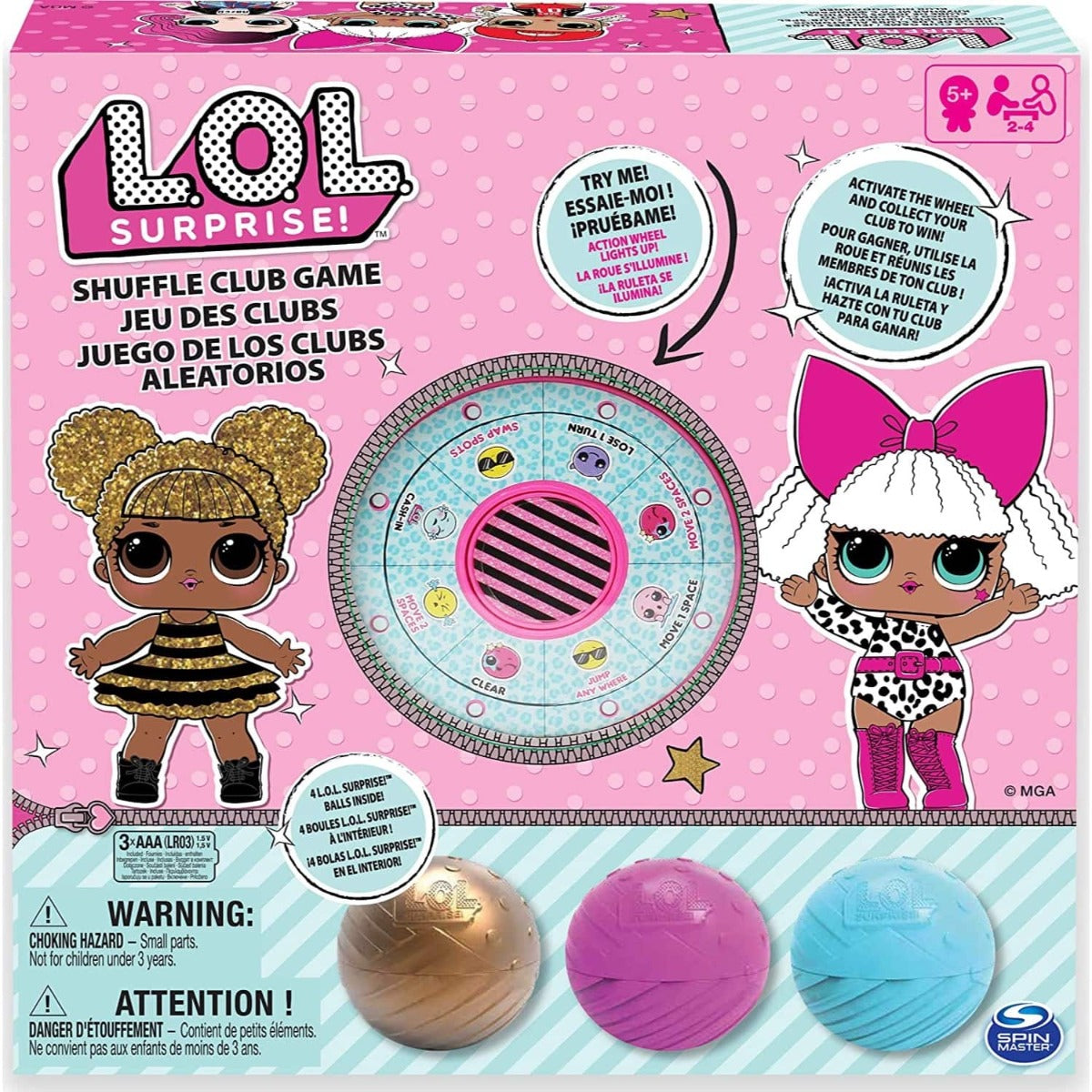 LOL Surprise! Shuffle Club Game With 4 LOL Surprise Balls 6053620 - Colorland Toys