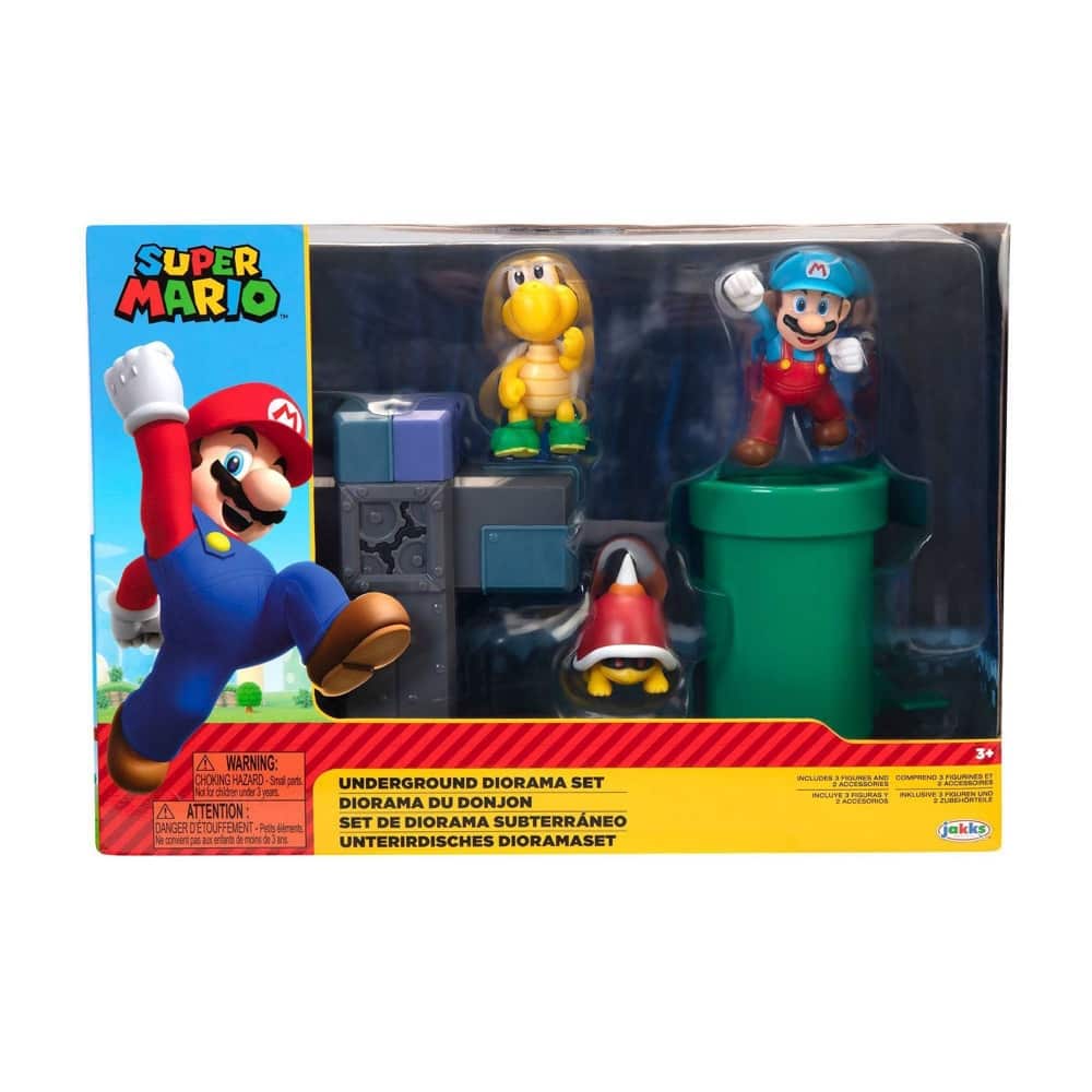 World of Nintendo Super Mario Underground Diorama Set 2.5-Inch 40426 - Colorland Toys