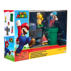 World of Nintendo Super Mario Underground Diorama Set 2.5-Inch 40426 - Colorland Toys