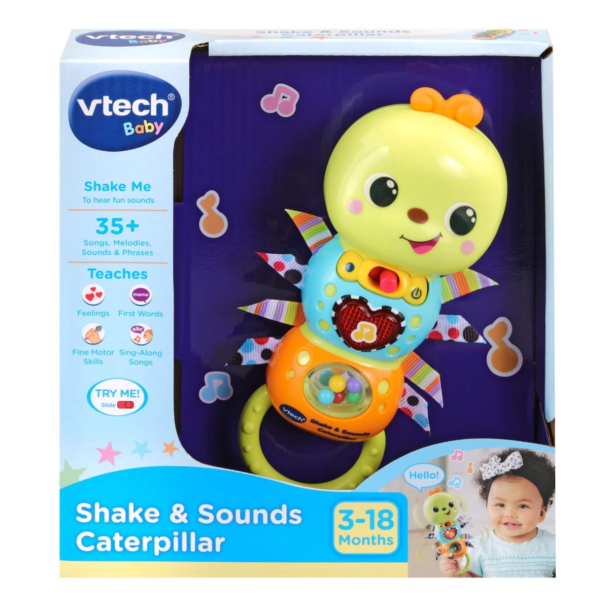 VTech Shake & Sounds Caterpillar 80-527803 - Colorland Toys