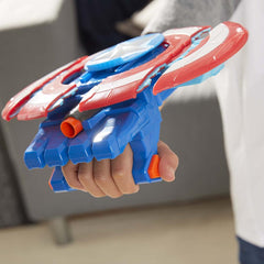 Nerf Avengers Mech Strike Captain America Strikeshot Shield - Colorland Toys