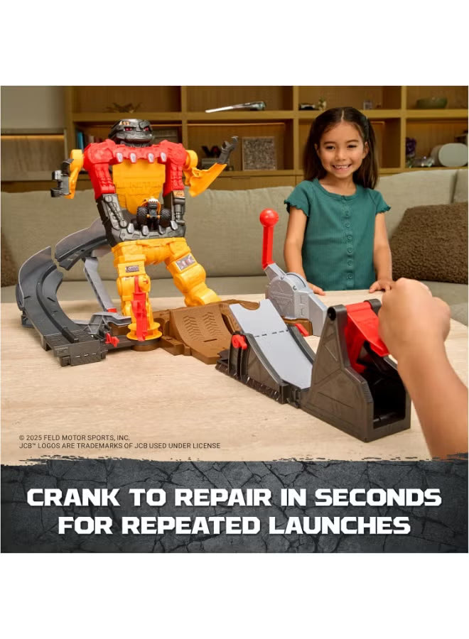 Monster Jam 1:64 Scale Smash & Bash Smashbot Playset 6072594 - Colorland Toys