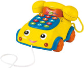 Winfun Talk N Pull Phone, Yellow - Colorland Toys