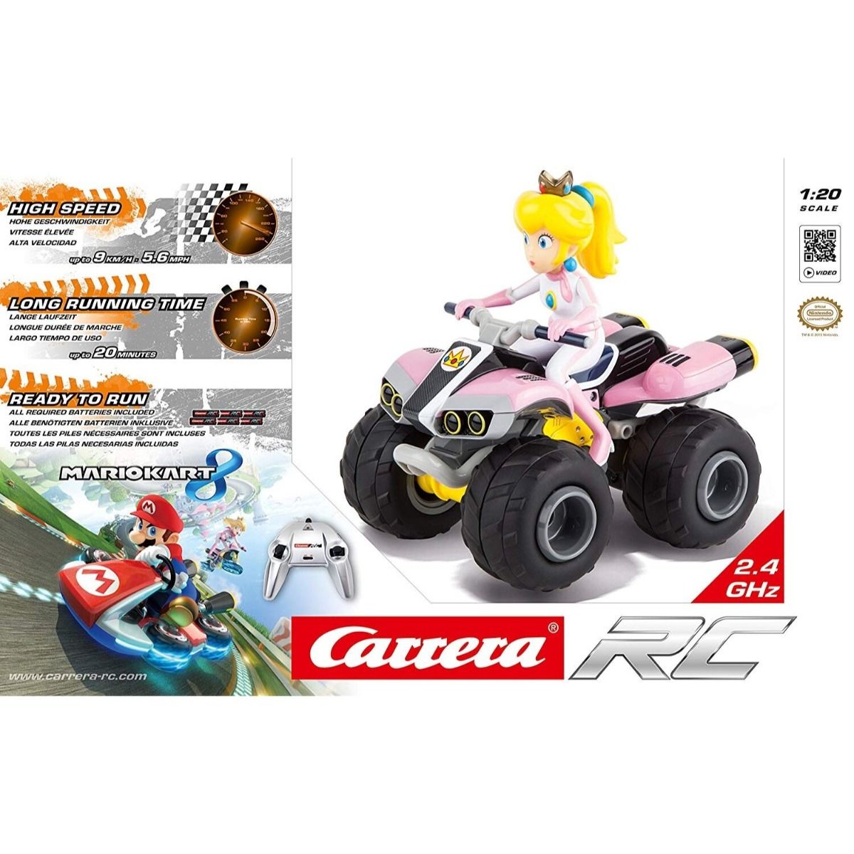 Carrera RC Nintendo Mario Kart Peach Quad 200999 - Colorland Toys
