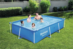 Bestway Deluxe Splash Junior Steel Frame Pool Rectangular 2.59mx1.70mx61cm 56403 - Colorland Toys
