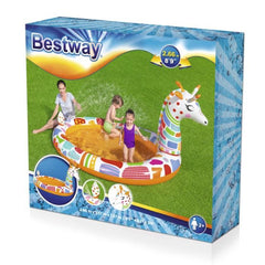 Bestway Groovy Giraffe Sprayer Pool 89x62x50 inch 53089 - Colorland Toys