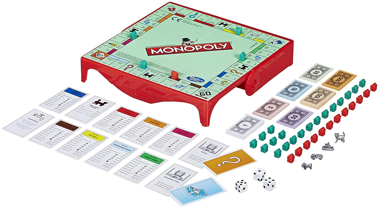 Hasbro Monopoly Grab & Go Travel Game B1002 - Colorland Toys