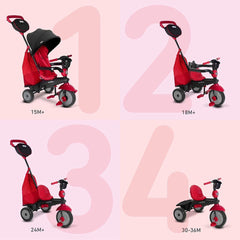 Smartrike Swing DLX Baby Tricycle Red 6500500 - Colorland Toys