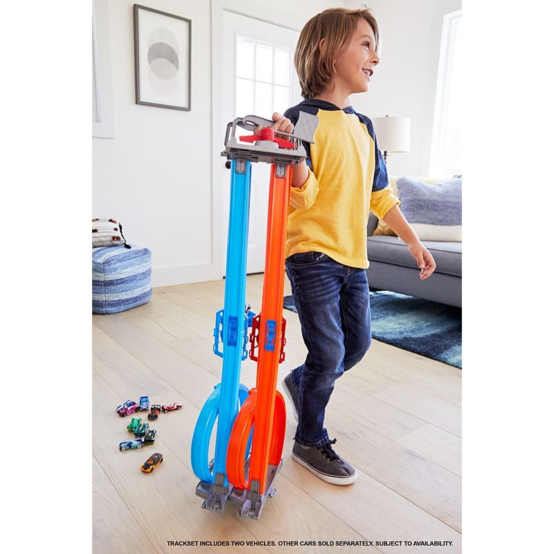 Hot Wheels Double Loop Dash Drag Racing Playset GFH85 - Colorland Toys