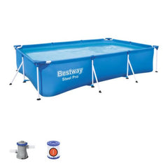 Bestway Steel Pro Rectangular Deluxe Frame Pool 3mx2.01mx66cm 56411 - Colorland Toys